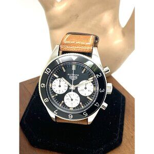 Tag Heuer Autavia Men's Watch CBE2110 Swiss Automatic Black Dial Brown Leather